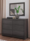 Parlayon Queen Panel Bed, Dresser, Mirror and Nightstand
