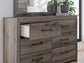 Urbanoore King Panel Bed, Dresser, Mirror, Chest and Nightstand
