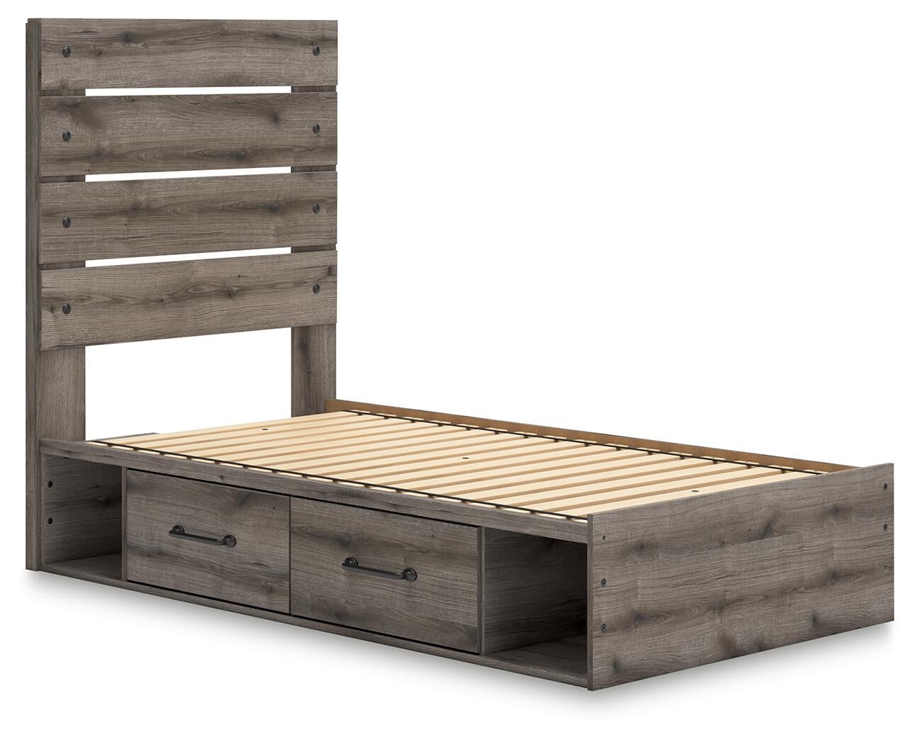 Urbanoore Twin Panel Storage Bed, Dresser and Mirror