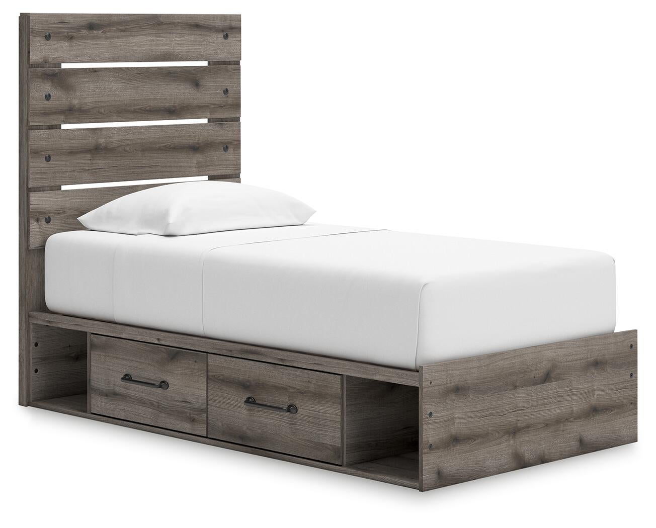 Urbanoore Twin Panel Storage Bed, Dresser, Mirror and Nightstand