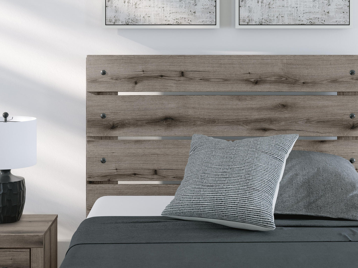 Urbanoore Full Panel Bed with Storage, Dresser, Mirror, Chest and Nightstand