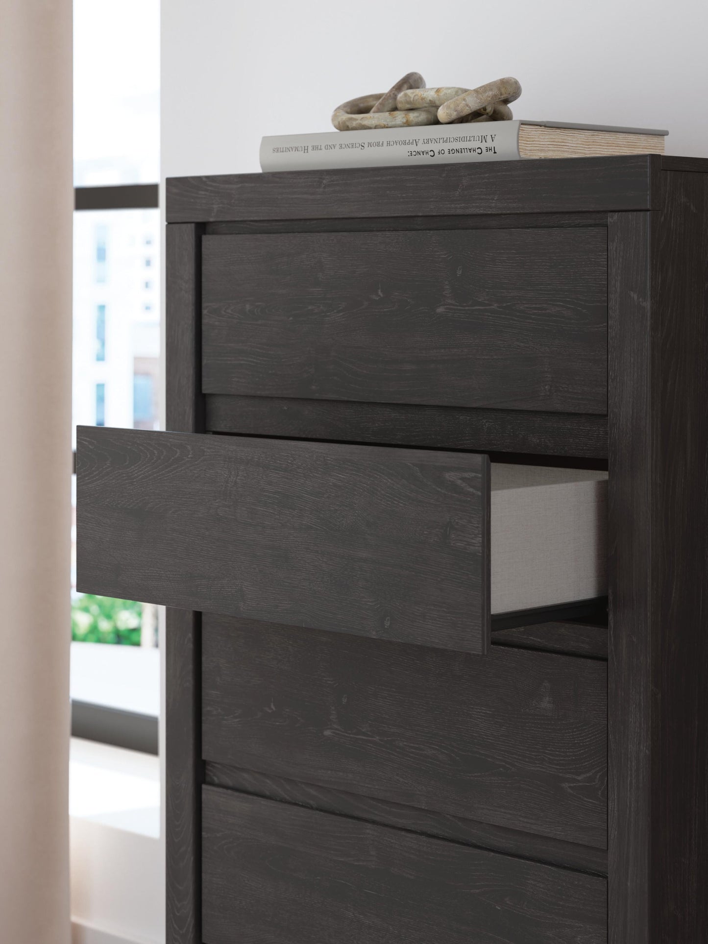 Parlayon Queen Panel Bed, Dresser, Mirror, Chest and Nightstand