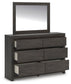 Parlayon King Panel Bed, Dresser and Mirror