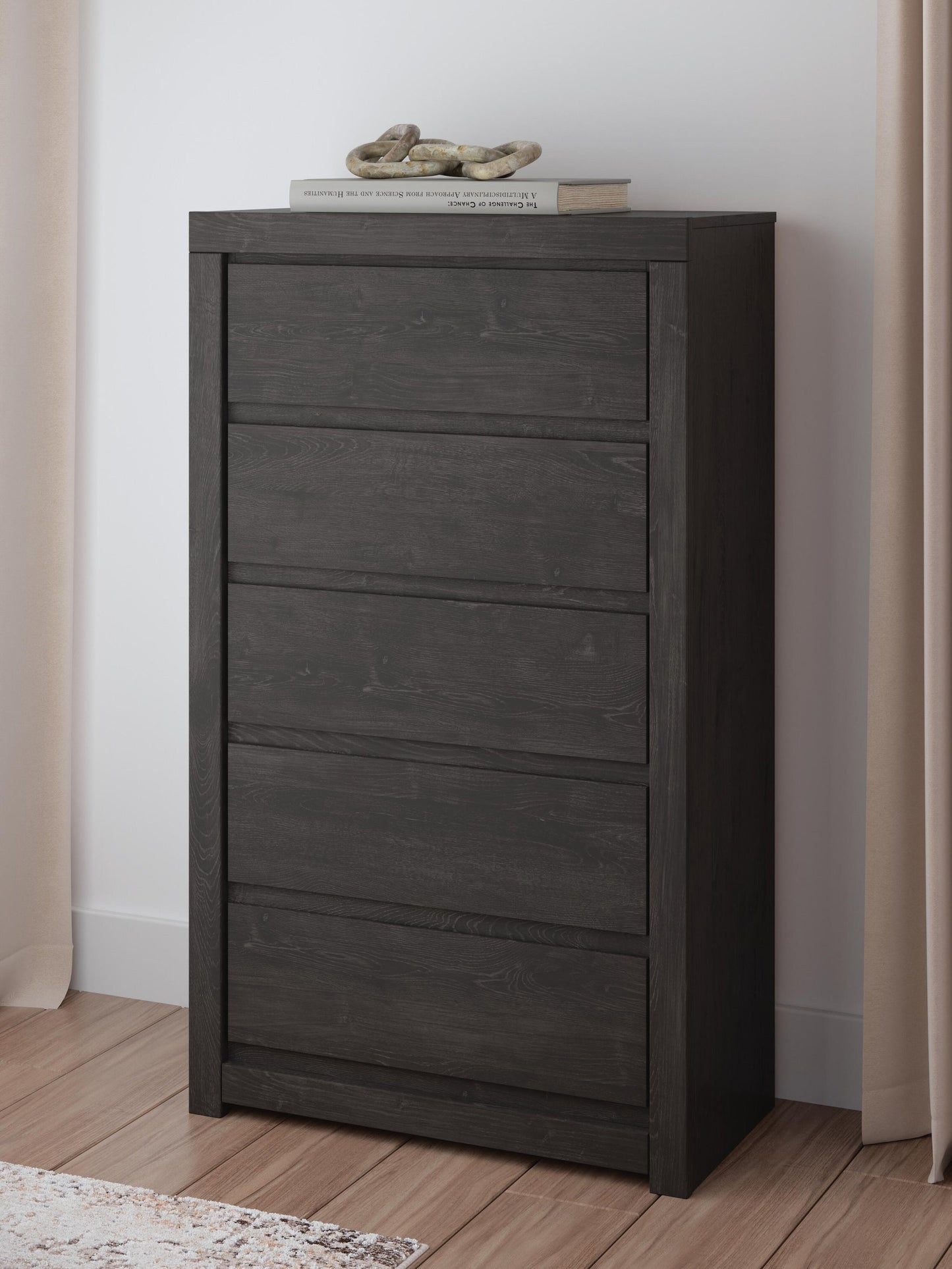 Parlayon King Panel Bed, Dresser, Mirror, Chest and Nightstand