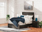 Delmorta Queen Panel Bed, Dresser, Mirror, Chest and Nightstand