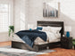 Delmorta King Panel Bed, Dresser, Mirror and Nightstand