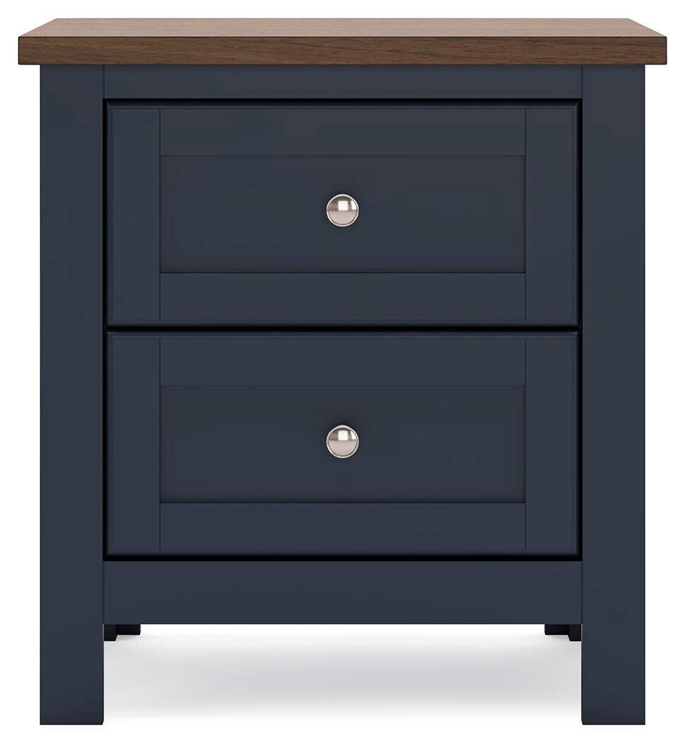 Landocken Twin Panel Headboard, Dresser, Mirror and Nightstand