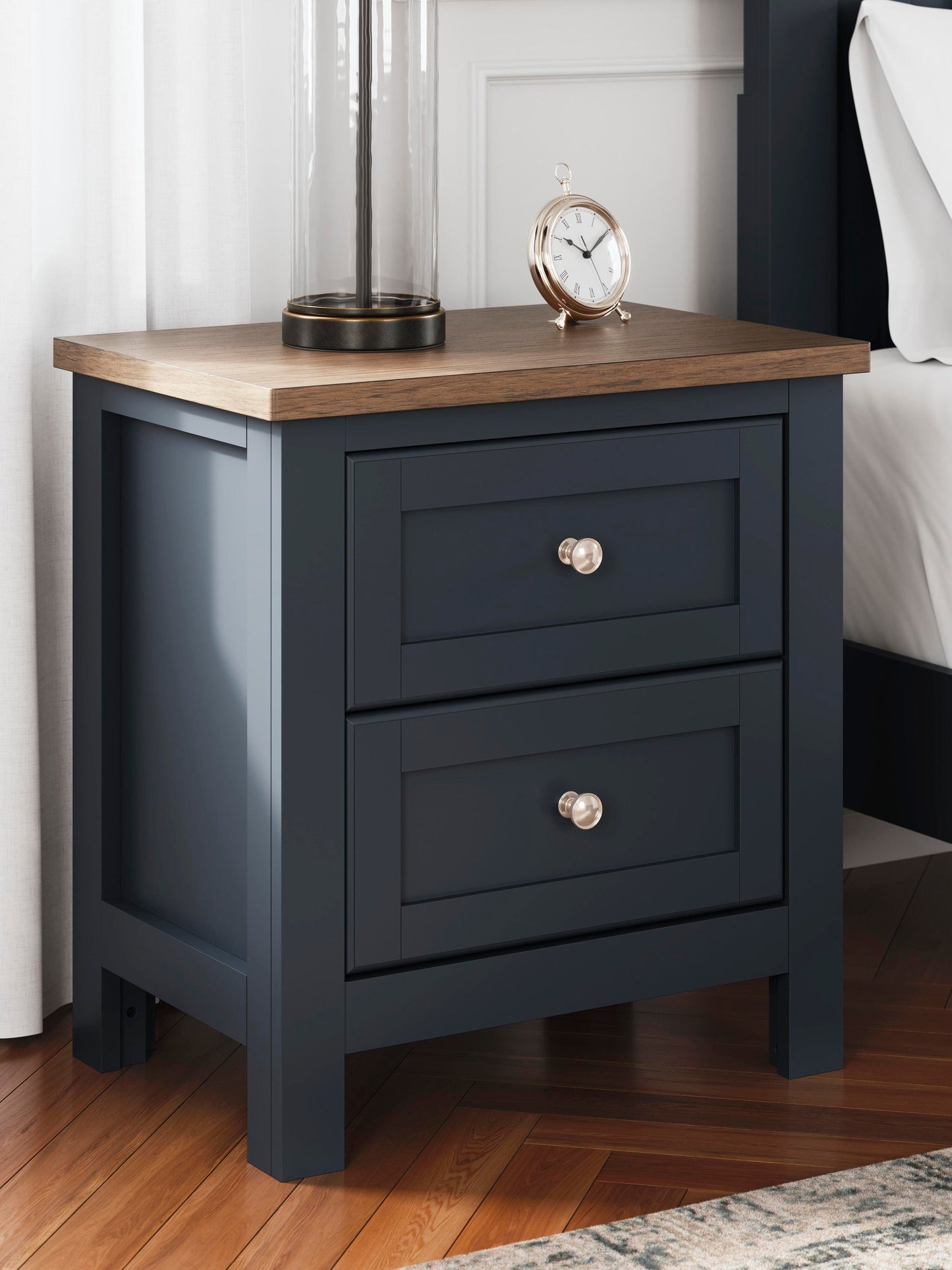 Landocken Twin Panel Headboard, Dresser, Mirror and Nightstand