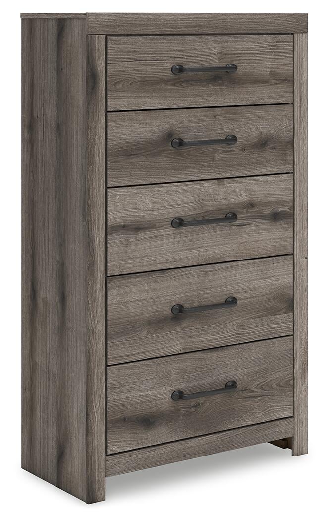 Urbanoore Full Panel Storage Bed, Dresser, Mirror, Chest and Nightstand