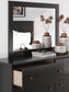 Maribel King Panel Bed, Dresser, Mirror, Chest and Nightstand