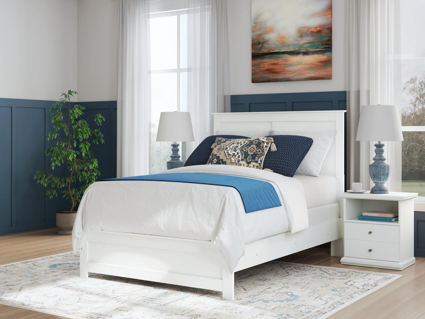 Bostwick Shoals Full Panel Bed, Dresser and Mirror
