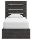 Delmorta Twin Panel Storage Bed, Dresser, Mirror, Chest and Nightstand