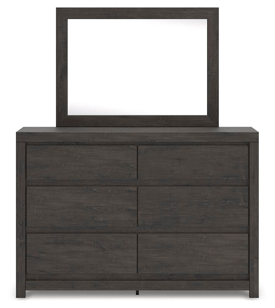 Parlayon King Panel Storage Bed, Dresser, Mirror, Chest and Nightstand