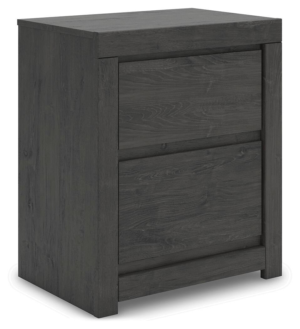 Parlayon King Panel Storage Bed, Dresser, Mirror, Chest and Nightstand