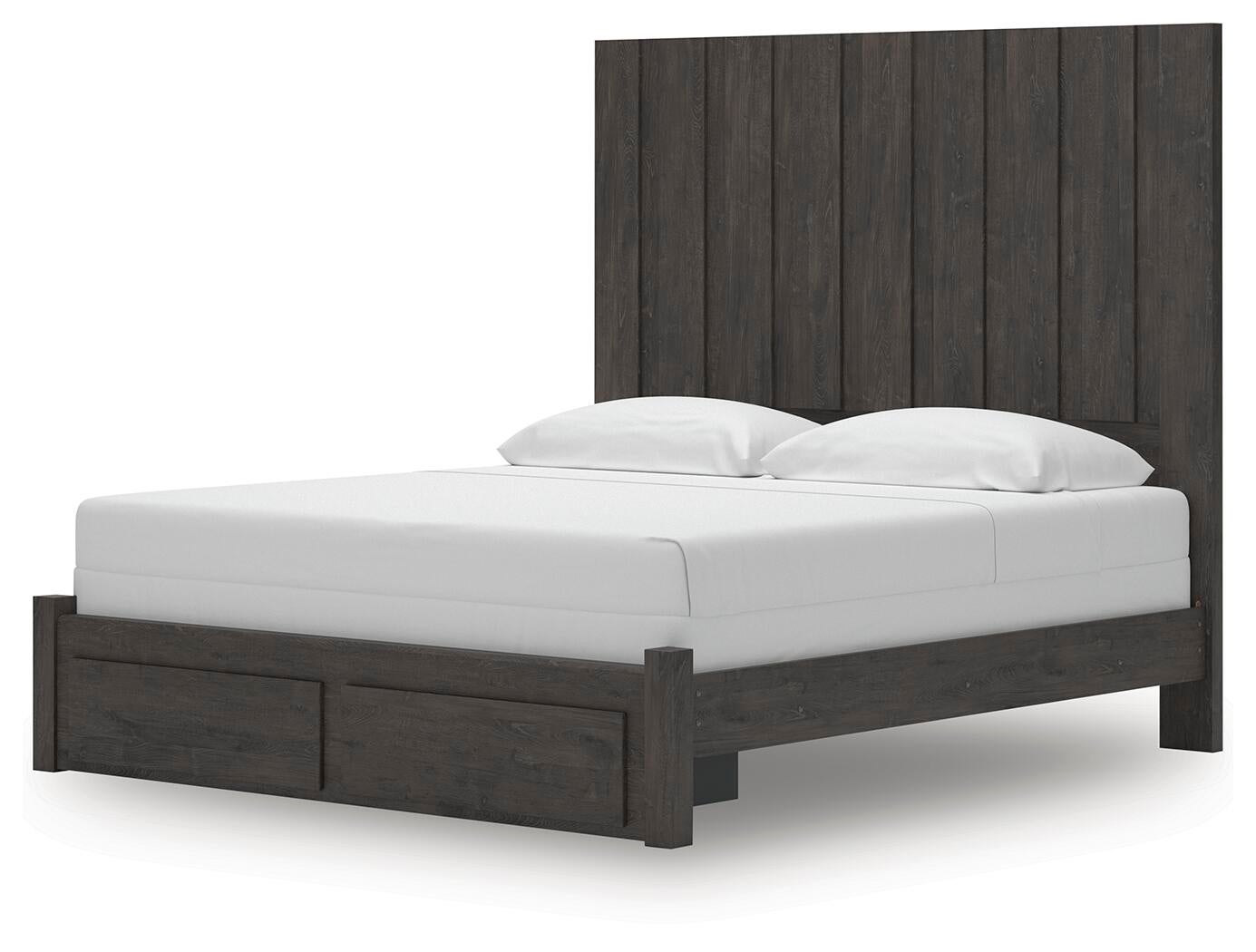 Parlayon King Panel Storage Bed, Dresser, Mirror and Nightstand