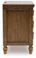 Sturlayne Queen Upholstered Panel Bed, Dresser, Mirror, Chest and Nightstand
