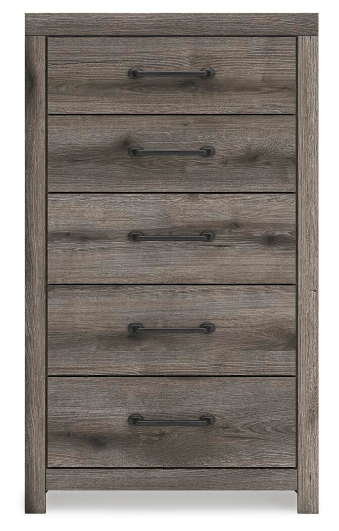 Urbanoore Queen Panel Bed, Dresser, Mirror, Chest and Nightstand