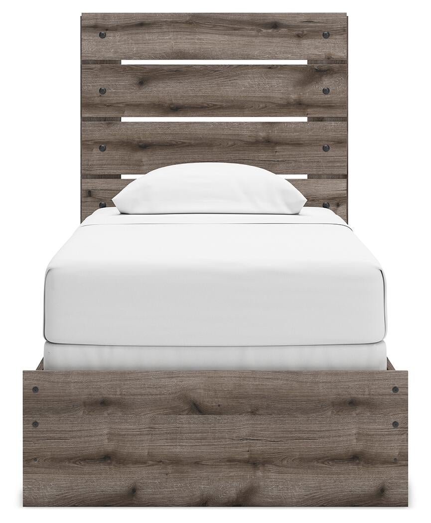 Urbanoore Twin Panel Bed, Dresser, Mirror and Nightstand