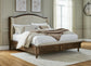 Sturlayne King Upholstered Panel Bed, Dresser and Mirror