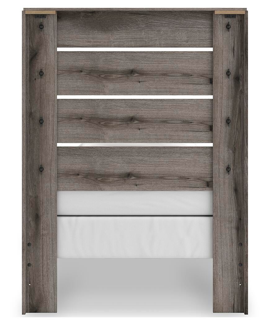 Urbanoore Twin Panel Bed, Dresser, Mirror and Nightstand