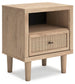 Cielden King Upholstered Bed with Roll Slats, Dresser, Mirror and Nightstand