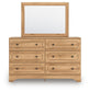 Galletyn Twin Panel Bed with Mirrored Dresser