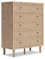 Cielden King Upholstered Bed with Roll Slats, Dresser, Mirror, Chest and Nightstand