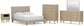 Cielden Full Upholstered Bed with Roll Slats, Dresser, Mirror, Chest and Nightstand