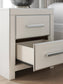 Birmonton Queen Upholstered Panel Platform Storage Bed, Dresser, Mirror and Nightstand