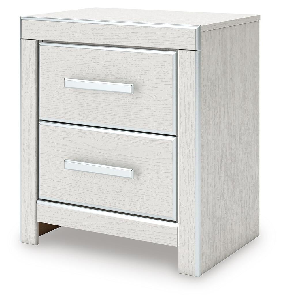 Birmonton King Upholstered Panel Platform Storage Bed, Dresser, Mirror, Chest and Nightstand