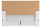Birmonton King Upholstered Panel Bed, Dresser and Mirror
