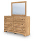 Galletyn Full Panel Bed with Mirrored Dresser and Nightstand