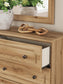 Galletyn Full Panel Bed with Mirrored Dresser and Nightstand