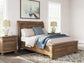 Vandenmore Queen Storage Sleigh Bed with Mirrored Dresser and Nightstand