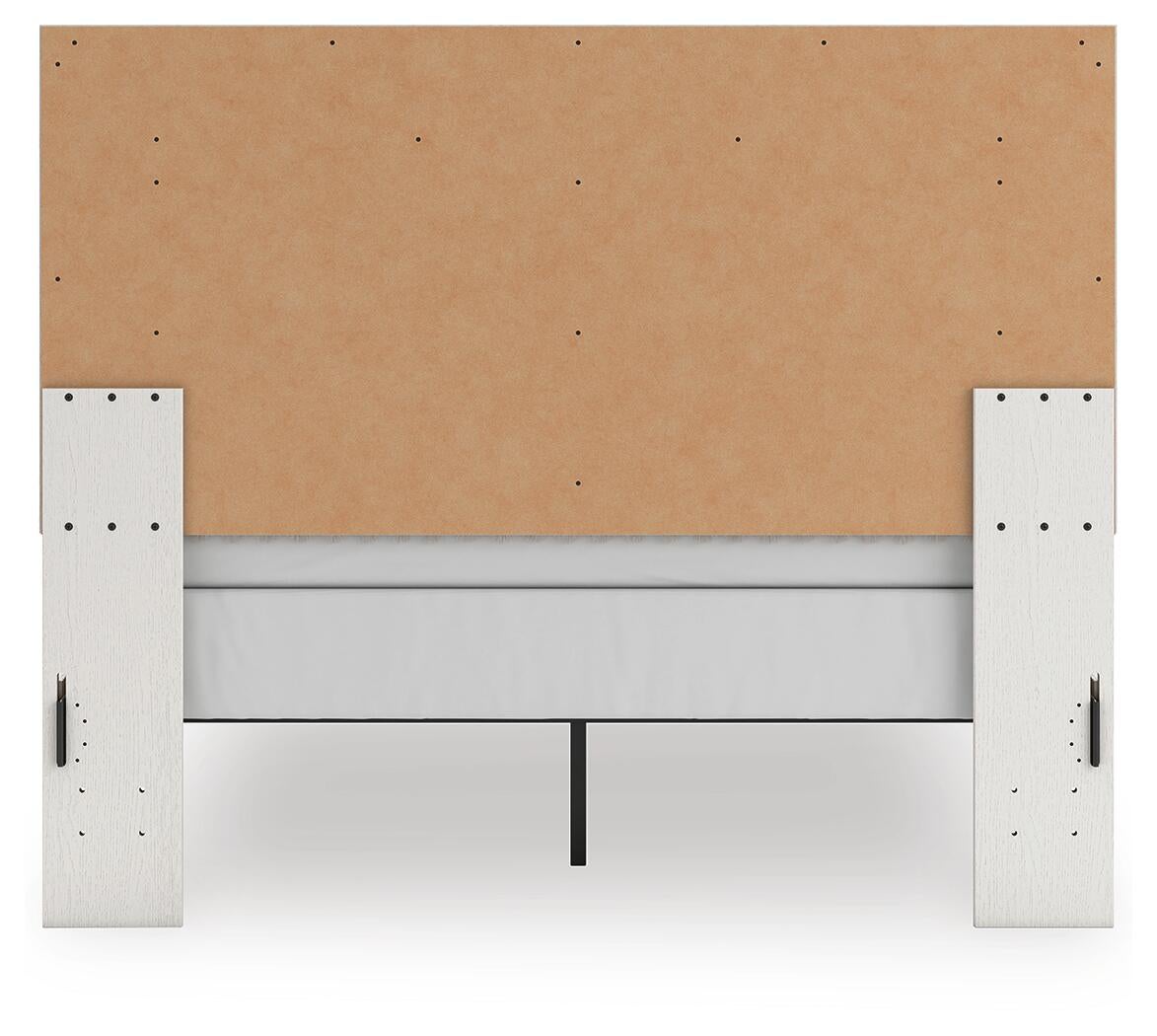 Birmonton Queen Upholstered Panel Bed, Dresser, Mirror, Chest and Nightstand