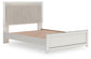 Birmonton Queen Upholstered Panel Platform Bed, Dresser, Mirror and Nightstand