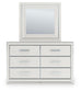 Birmonton Queen Upholstered Panel Bed, Dresser, Mirror and Nightstand