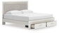Birmonton King Upholstered Panel Platform Storage Bed, Dresser, Mirror and Nightstand