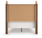 Galletyn Full Panel Bed with Mirrored Dresser