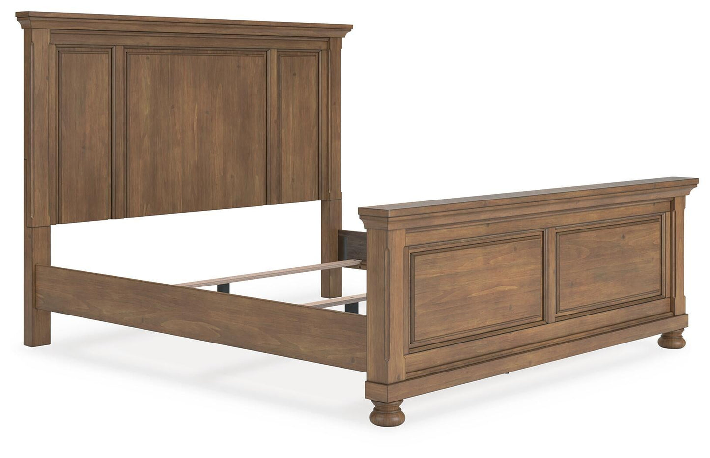 Vandenmore King Panel Bed with Mirrored Dresser, Chest and Nightstand