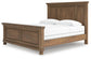 Vandenmore King Panel Bed with Mirrored Dresser, Chest and Nightstand