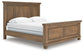 Vandenmore California King Panel Bed with Mirrored Dresser