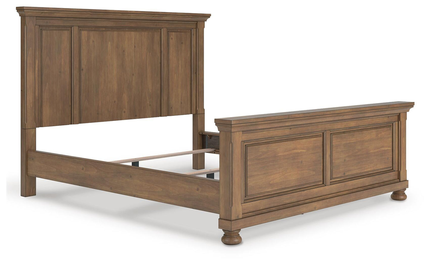 Vandenmore California King Panel Bed with Mirrored Dresser