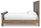 Vandenmore California King Panel Bed with Mirrored Dresser
