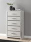 Birmonton Queen Upholstered Panel Platform Bed, Dresser, Mirror, Chest and Nightstand