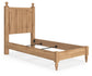 Galletyn Twin Panel Bed with Mirrored Dresser and Nightstand