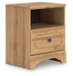 Galletyn Twin Panel Bed with Mirrored Dresser and Nightstand