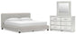 Birmonton King Upholstered Bed, Dresser and Mirror