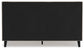 Cielden California King Upholstered Bed with Roll Slats, Dresser and Mirror
