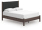 Cadmori Queen Upholstered Panel Platform Bed, Dresser, Mirror and Nightstand